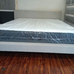 😴🌧️🛌🌧️🛌😴 $699 Beautyrest Hybrid Medium Firm Mattress And Bed Frame $699 😴🌧️🛌🌧️🛌😴