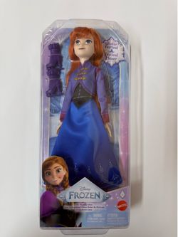 Mattel Disney Frozen Anna Winter Festival 12in Doll w/ Shoes, Removable Outfit