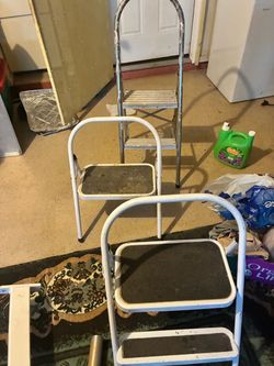 Step Stools and Step Ladder Set