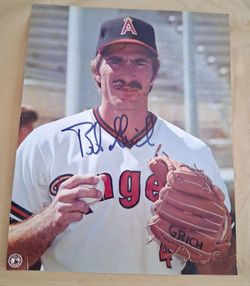 Angels autographed picture of Bobby Grich