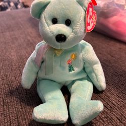TY Ariel the Bear Beanie BabyPlush Toy 2000  Preowned Tag Great Condition