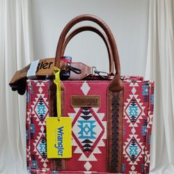 Wrangler Canvas Crossbody Tote Bag