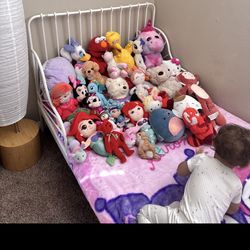 IKEA Ext bed frame with slatted bed base, white, 38 1/4x74 3/4 "