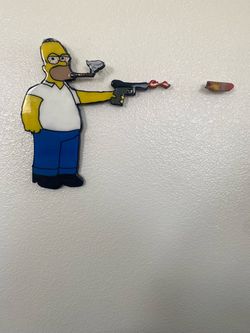 Homer Simpson resin wall art