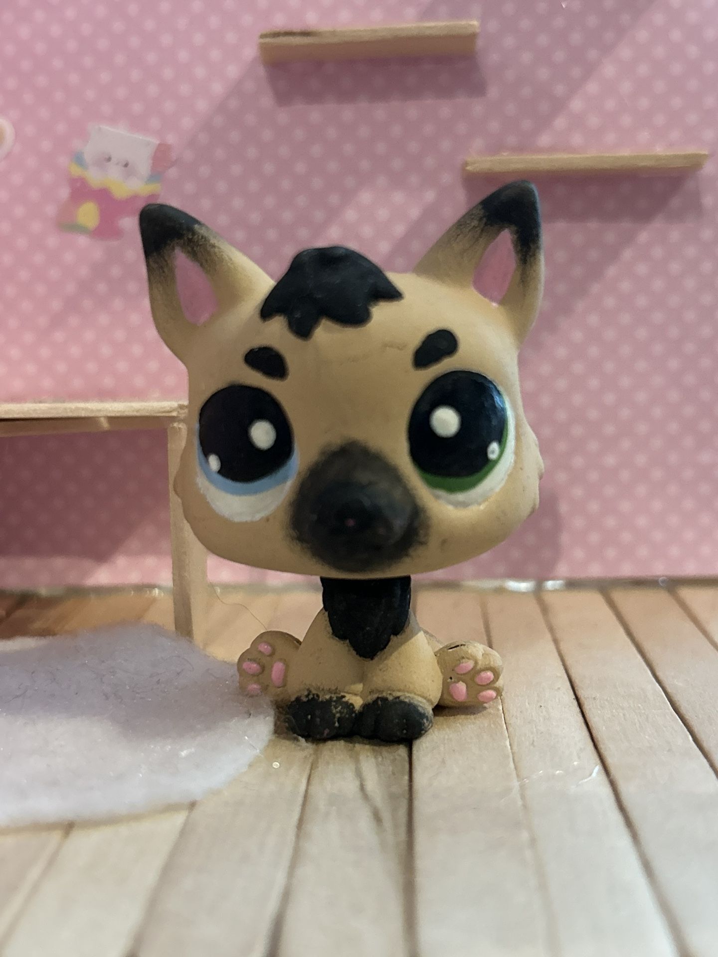littlest pet shop lps german shepherd dog custom