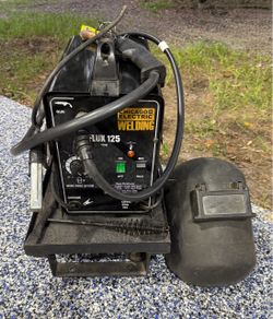 Chicago Electric MIG Welder with Cart and Welding Helmet