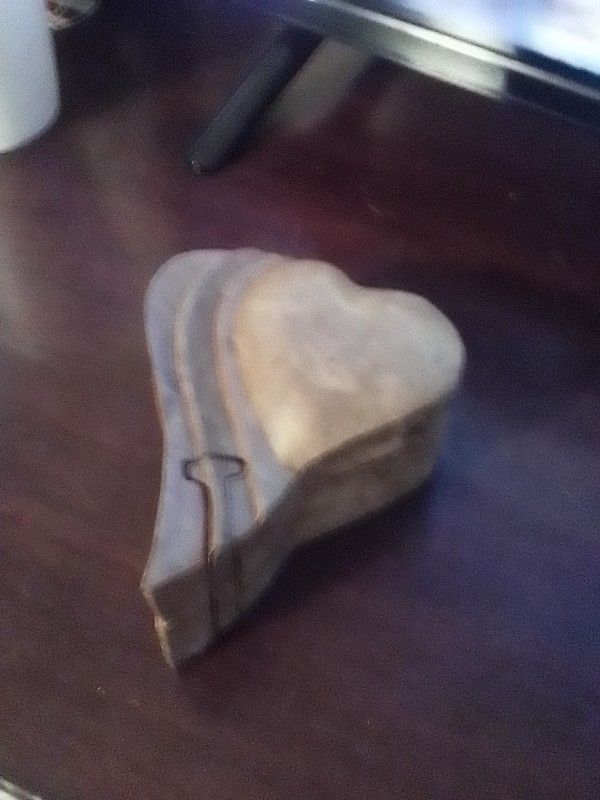 Wooden Heart Puzzle Box