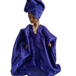 African Display Collectible  Doll Open/ Shut Eyes 16inch