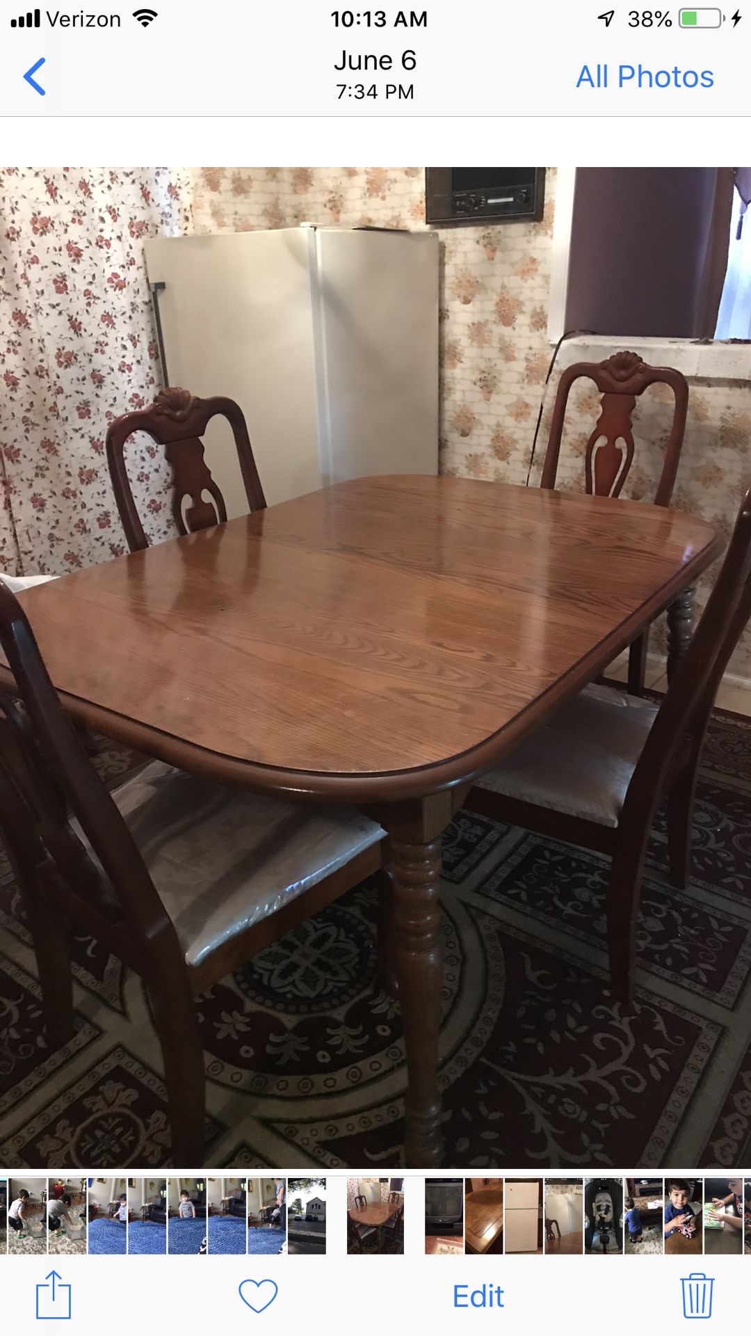 Kitchen table with 6chairs