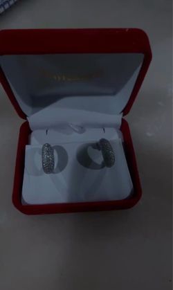 silver earrings
