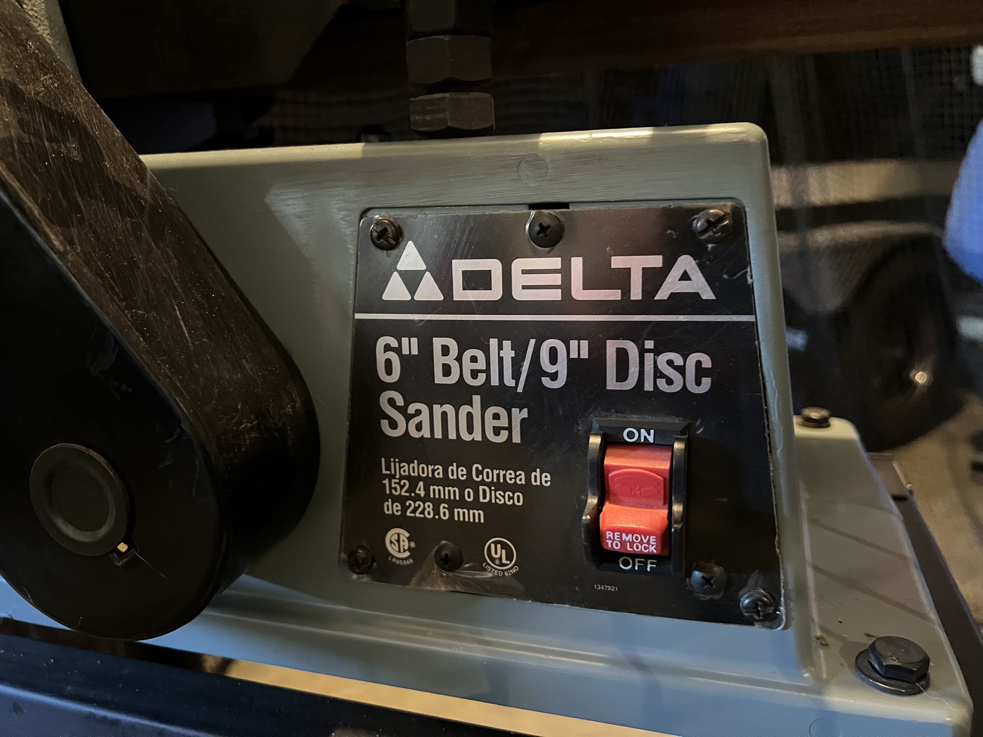 Delta 6” Belt/9” Disc Model 31-695