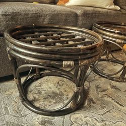 Boho/rattan Stools 