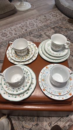 Floral China Cup and Plate Sets