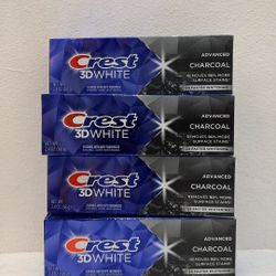 Crest 3D White Advanced Charcoal Toothpaste Bundle Set