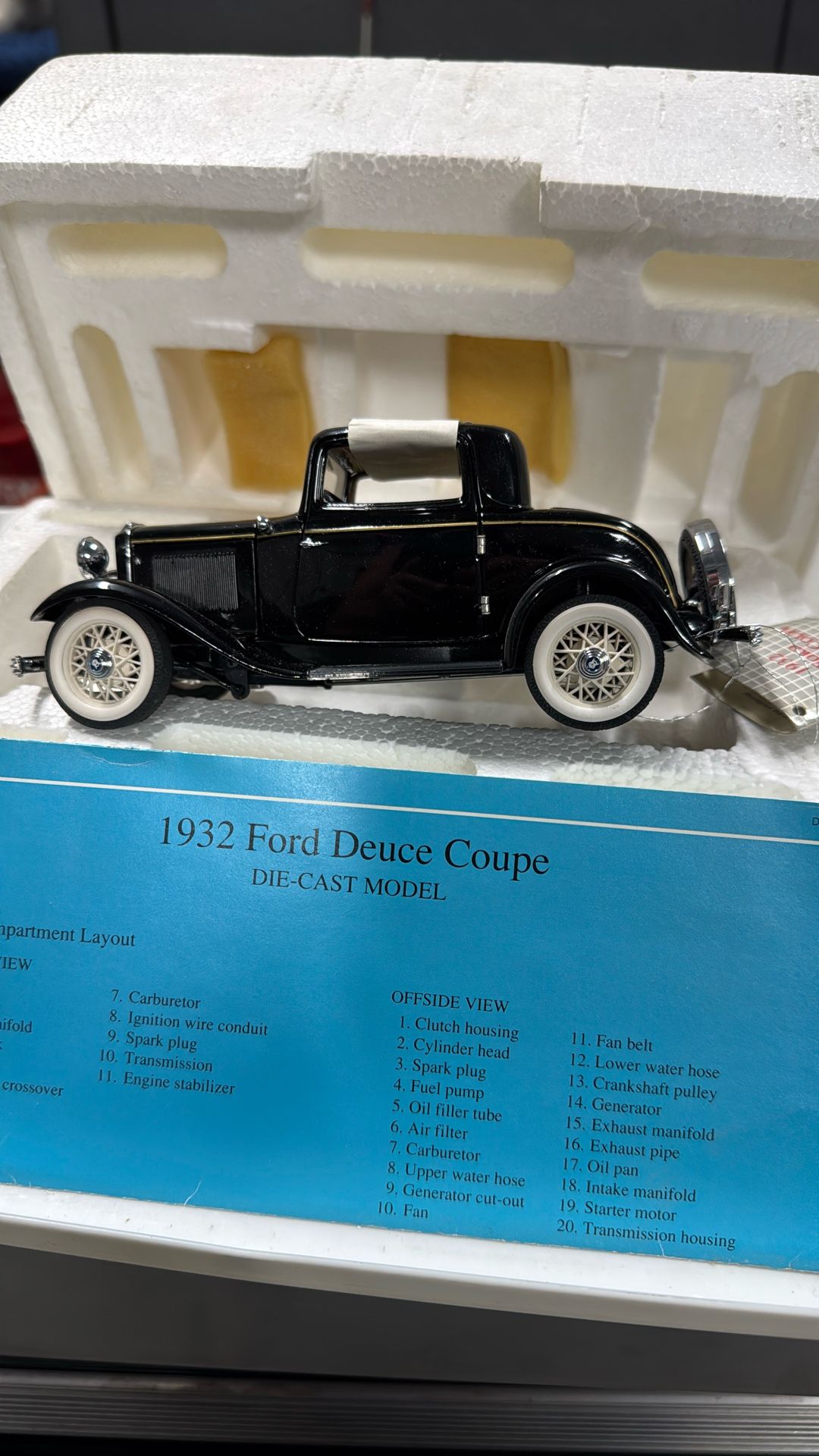 Franklin Mint 1932 Ford Coupe New In Box 1:14