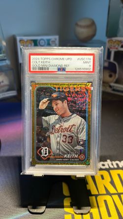 2024 Topps chrome Colt Keith RC gold mini diamond #/50 PSA 9