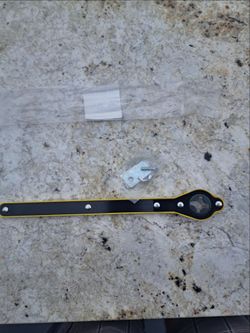 Black and Yellow Ratchet Strap with Hardware
