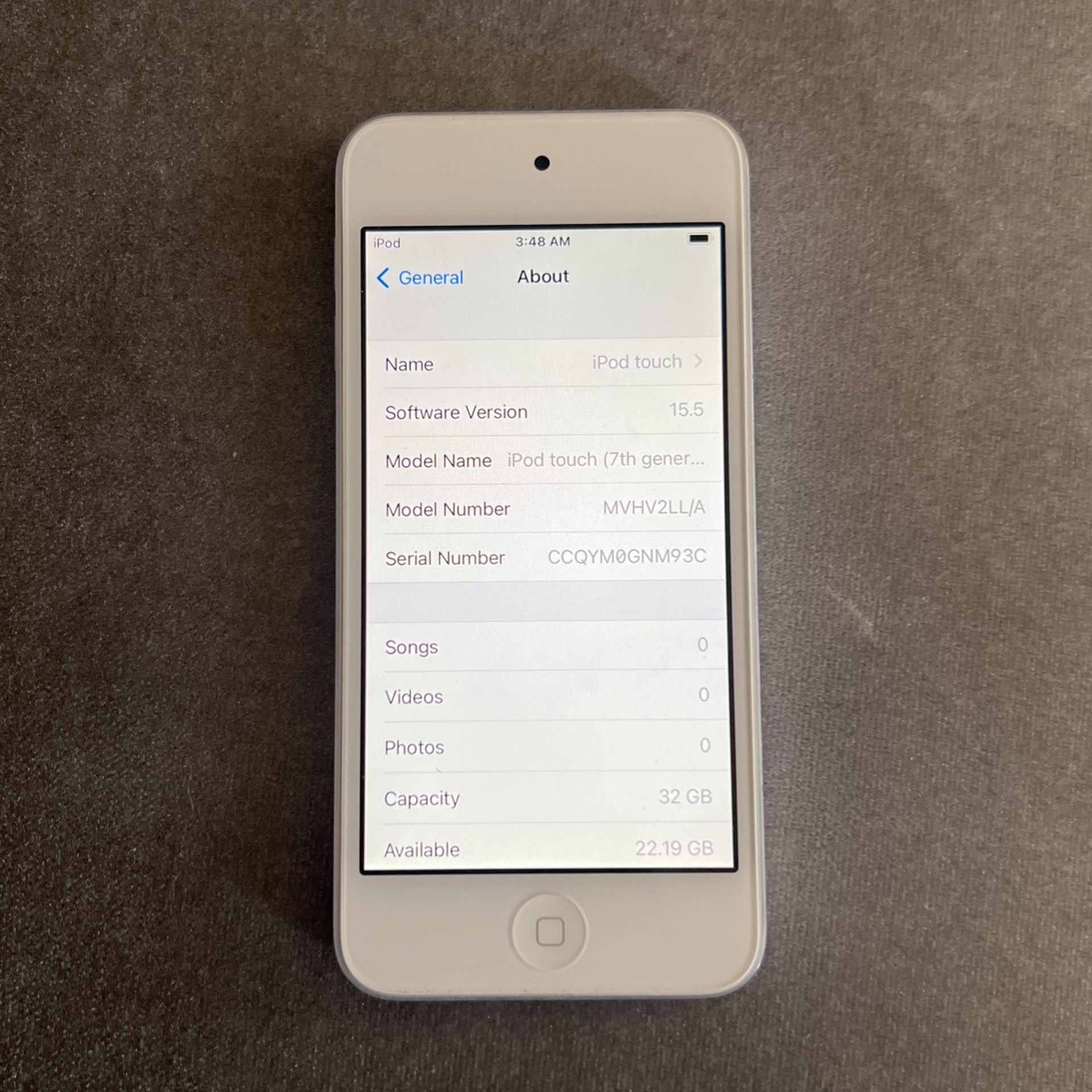 iPod Touch 7th Generation White 32gb