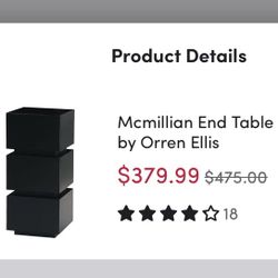 McMillan End Table by Orren Ellis