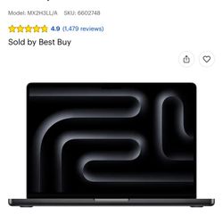 MacBook Pro 14” M4 24SSD 512Gb Storage 