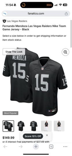 Raiders jersey authentic