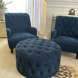 Accent Chairs And Ottoman