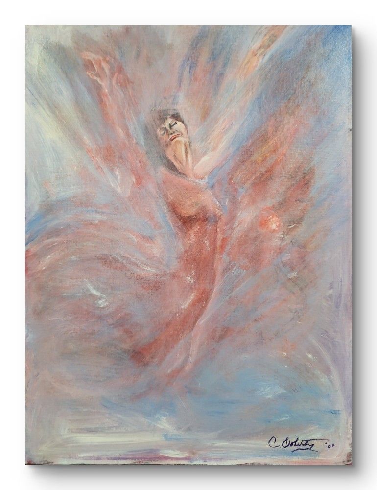 Original Art On Canvas Panel