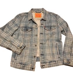 Brand New Plaid-Dye Levi’s Jean Jacket
