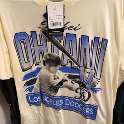 Ohtani Dodgers Shirt Cream Color 