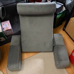 Gray Velvet Arm Pillow
