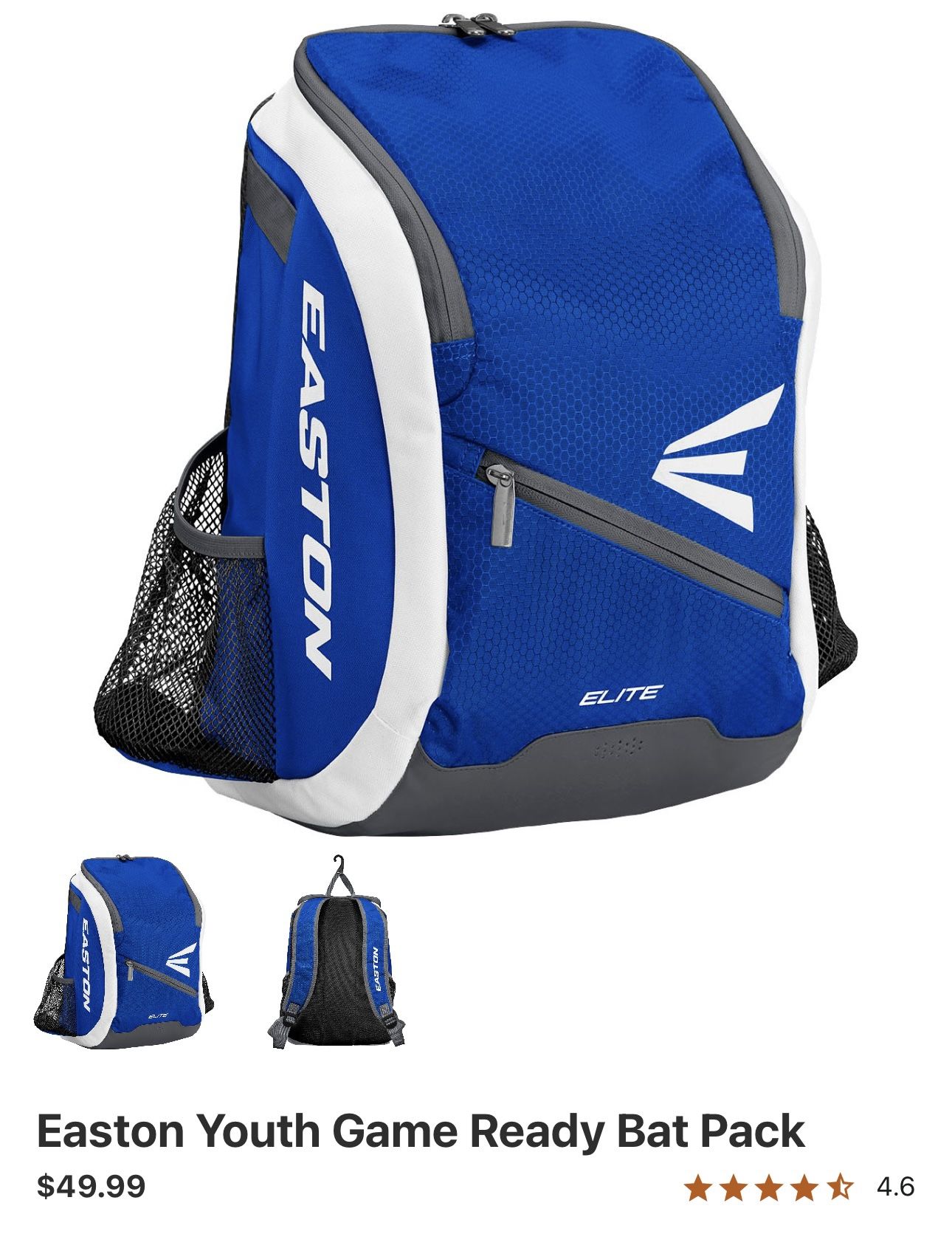 Easton Youth Game Ready Bat Pack
