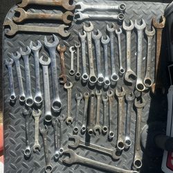 45 Wrenches Variety Size & Brand Vintage 