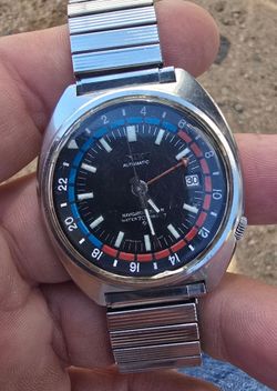 Rare Seiko gmt automatic watch running