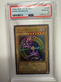 2002 YUGIOH! STARTER DECK: YUGI #006 DARK MAGICIAN - PSA 10