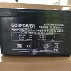 Go2power Standby Batteries 12v /14amp for Inverter