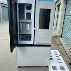 New WHITE Samsung Bespoke Refrigerator Family Hub 3-Doors