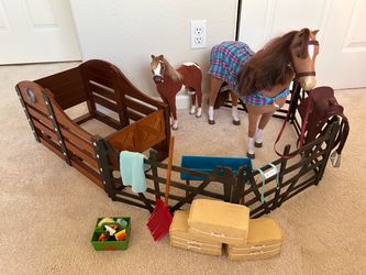 American Girl Rising Star Stable With Horses & Accessories
