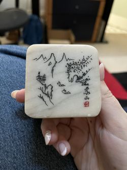 Antique Mini Marble Box
