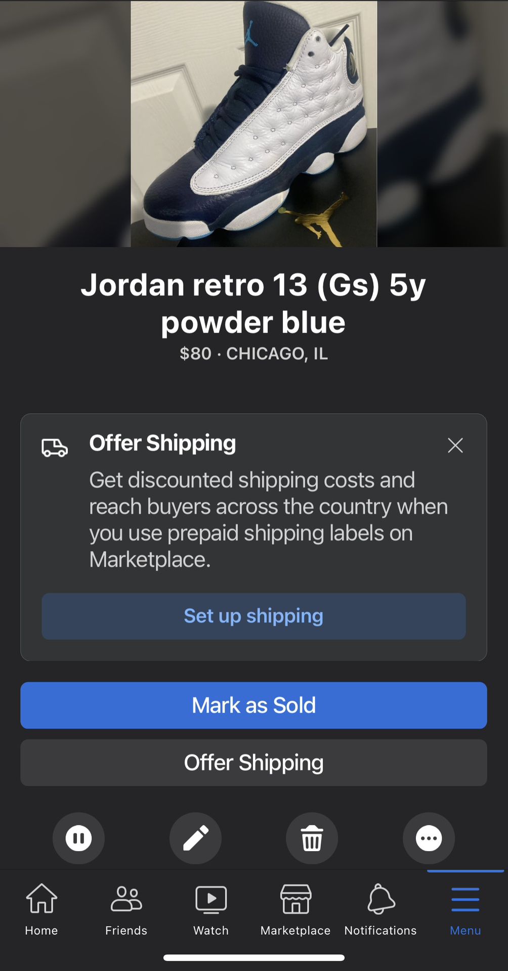 Jordan Retro 13 (Powder Blue) 