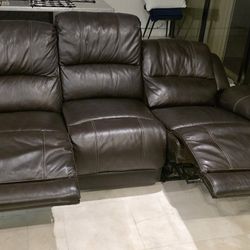 Brown Reclining Couch