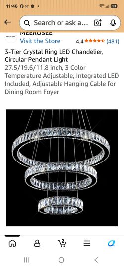 Selling 3 tier chandelier