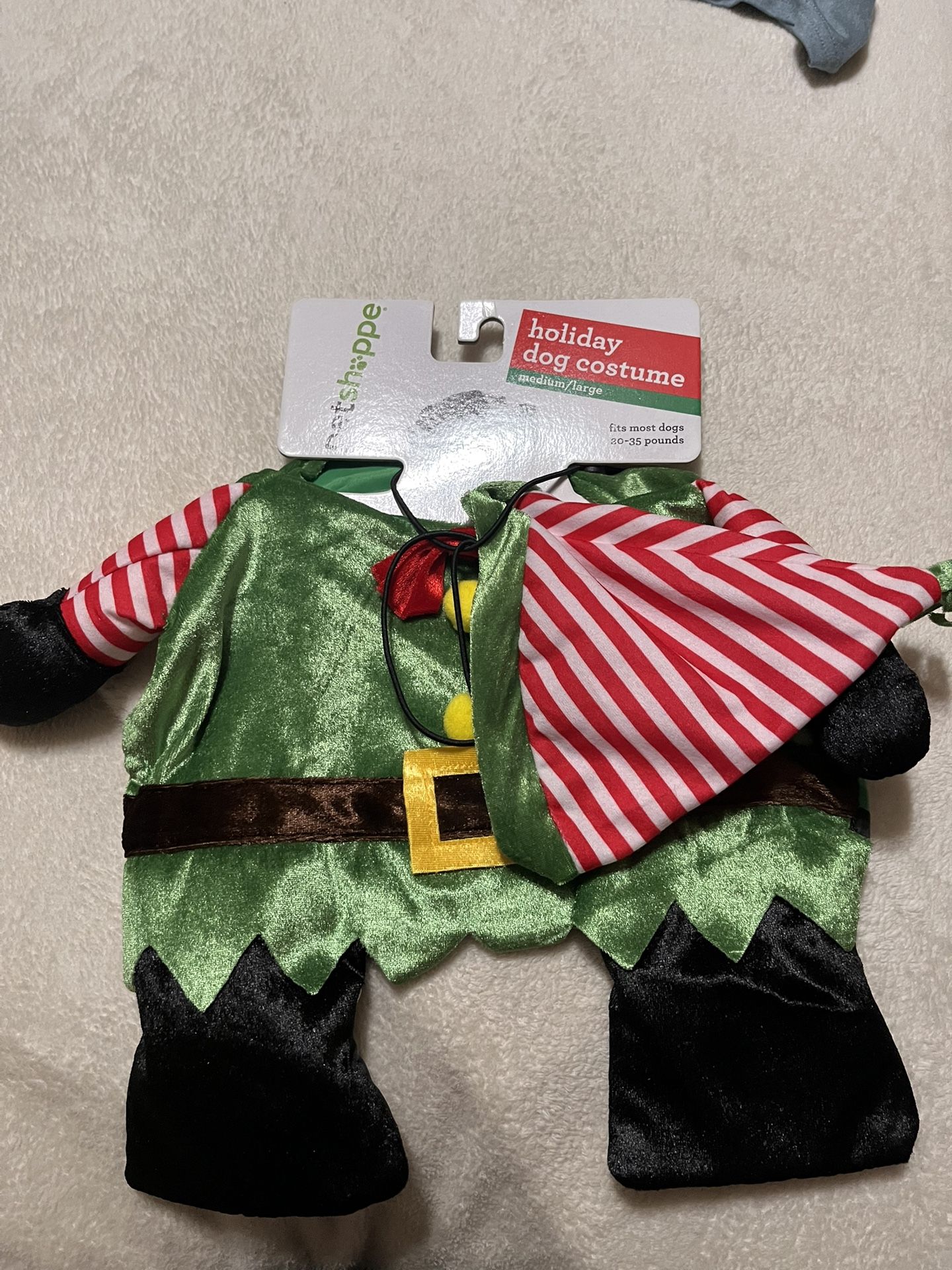 Santa’s Elf Dog Costume