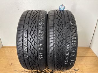 2 tires 235 45 18 Firestone firehawk as v2 high tread no repairs