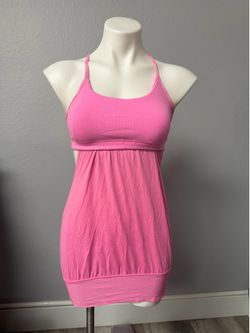 Pink Lululemon Tank Top
