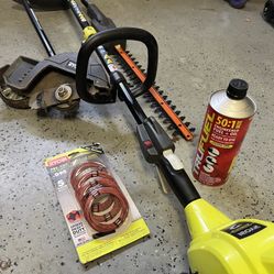 Ryobi Weedeater with Accessories