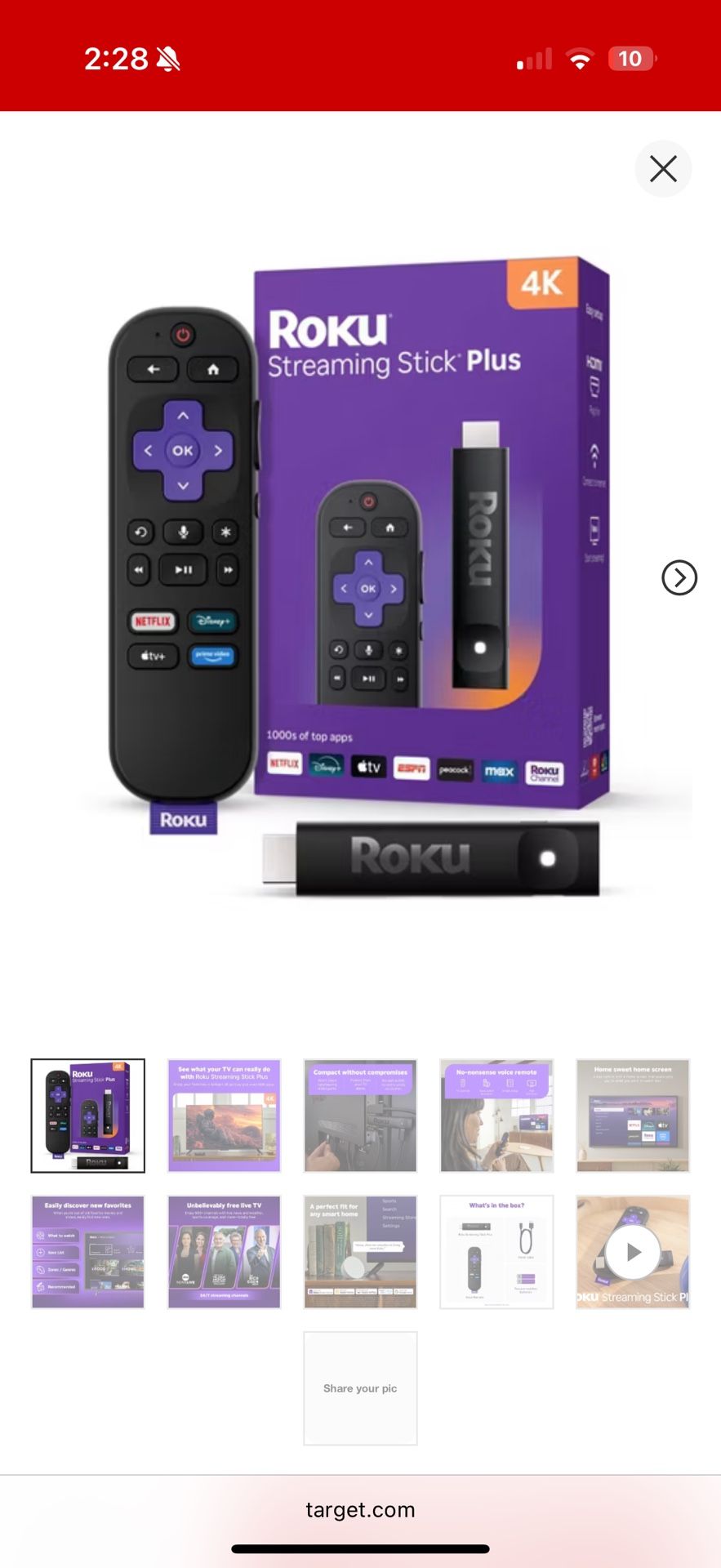 Brand New Unopened Box Roku Stick