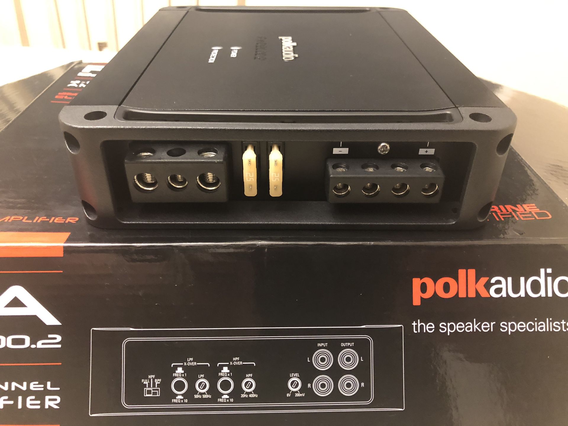Polk 2 channel car audio amplifier PA D2000.2