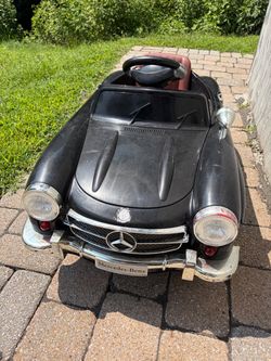 Mercedes Benz 300SL black /Brown interior electric kids convertible toy car