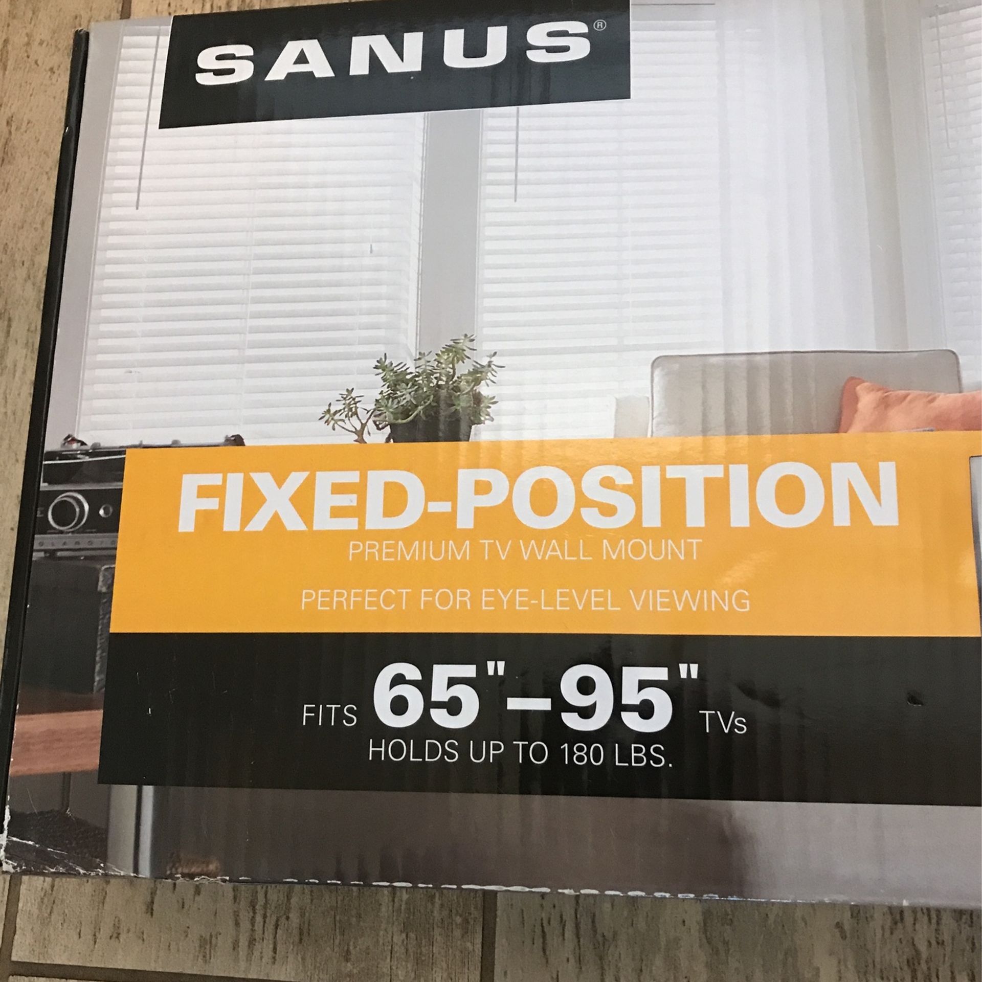 New Sanus Fixed position permanent TV wall mount BXL1-B1