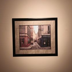 Framed Street Scene Print